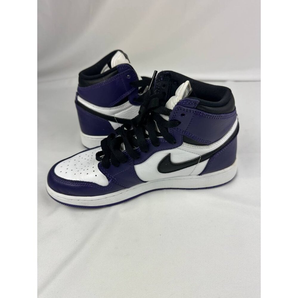 Nike Air Jordan 1 High OG GS 'Court Purple 2.0' 575441-500 Youth Size 5.5Y (7W) - Picture 4 of 8